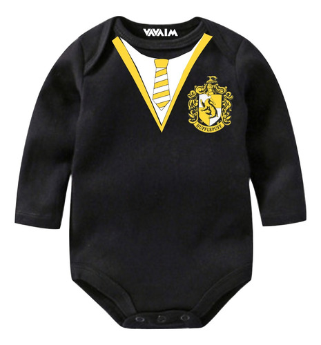 Body Bebé(pilucho)  Harry Potter Casa Hufflepuff.regalo Bebé