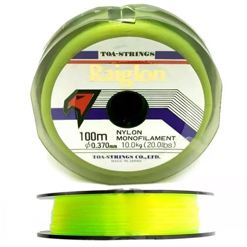 Tanza Nylon Monofilamento Raiglon 100mts 0.52 Mm Fluor