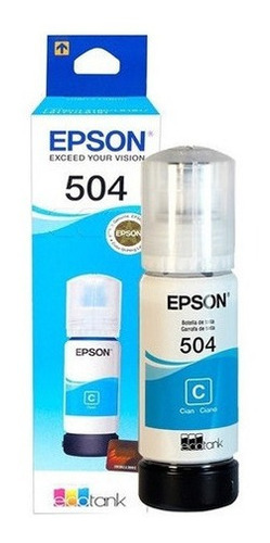 Tinta Epson 504 Cian Botella 70ml 