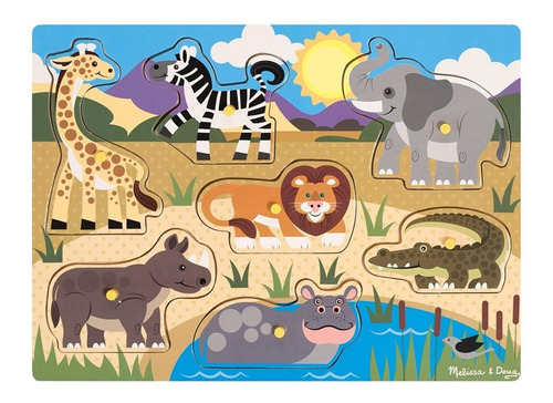 Rompecabezas Perilla Pequeño Safari Melissa & Doug