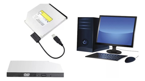 Lectora Grabadora Externa Usb Dvd Cd Ultra Slim Ps4 Ps5 30