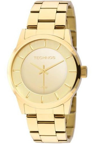 Relógio Technos Feminino Dourado Espelhado 2035lqa/4d