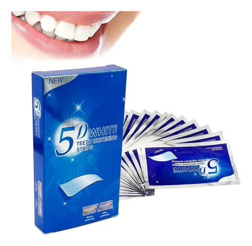 Bandas Blanqueadoras De Dientes 28 Piezas Eficaces! 5d