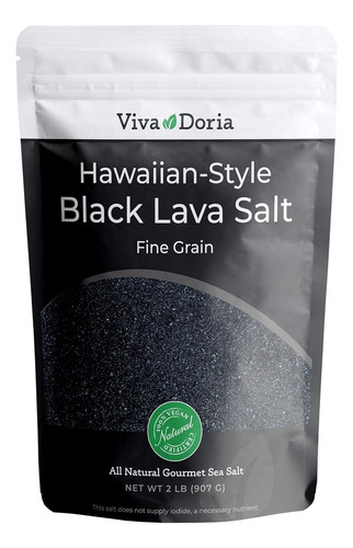 Sal De Lava Negra Hawaiana, Grano Fino, Sal De Lava, 2 ...