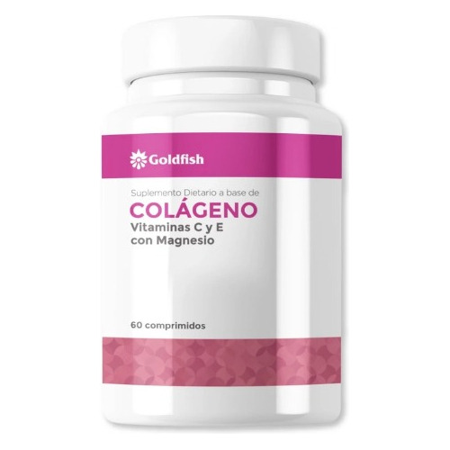 Colageno Vit C Y E Con Magnesio Y Calcio | Goldfish | X 60 