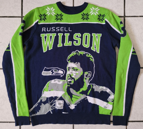Sudadera Seattle Seahawks Nfl Players Russell Wilson L (Usado)