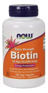Now Foods Biotin 10mg Extra Strength 120 Veg Cap Usa
