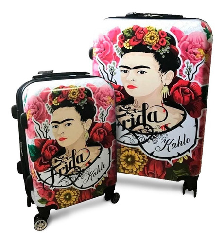 Set De 2 Maletas De Viaje By Frida Kahlo Ml-fr19002