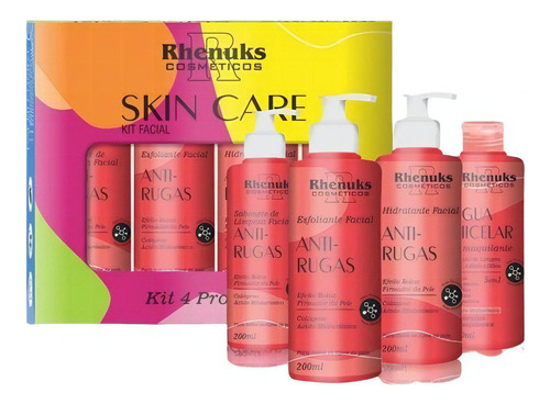 Kit Skin Care Anti-rugas Com Ácido Hialurônico Efeito Botox