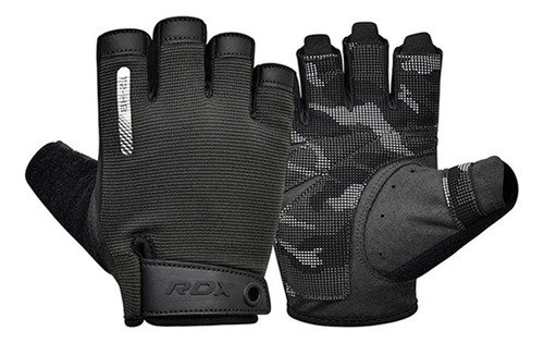 Guantes Medios Rdx De Levantamiento Black Wga-t2hb