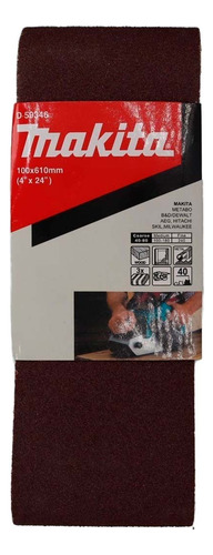 Pacote de 3 lixa de cinto de 4 x 24" (100 x 610 mm) - Quantidade de grãos Makita 120