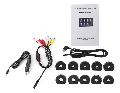 Reposacabezas Estéreo Para Coche, Pantalla Led Hd De 9 Pulga