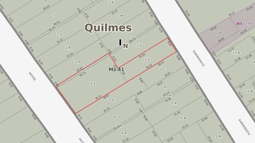 3 Lotes En Quilmes Centro Sobre Av. Mitre Oportunidad