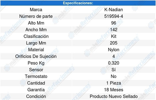 Toma Agua 320i 6cil 2.2l 07 A 09 K-nadian 8619328