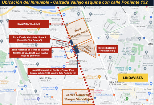 Local Comercial En Renta Calzada Vallejo