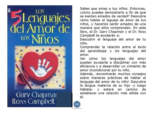 Los 5 Lenguajes Del Amor De Los Niños-libro