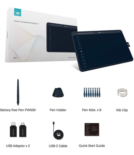 Tableta 14 X8'' Diseño Grafico Arquitectur Huion Hs611