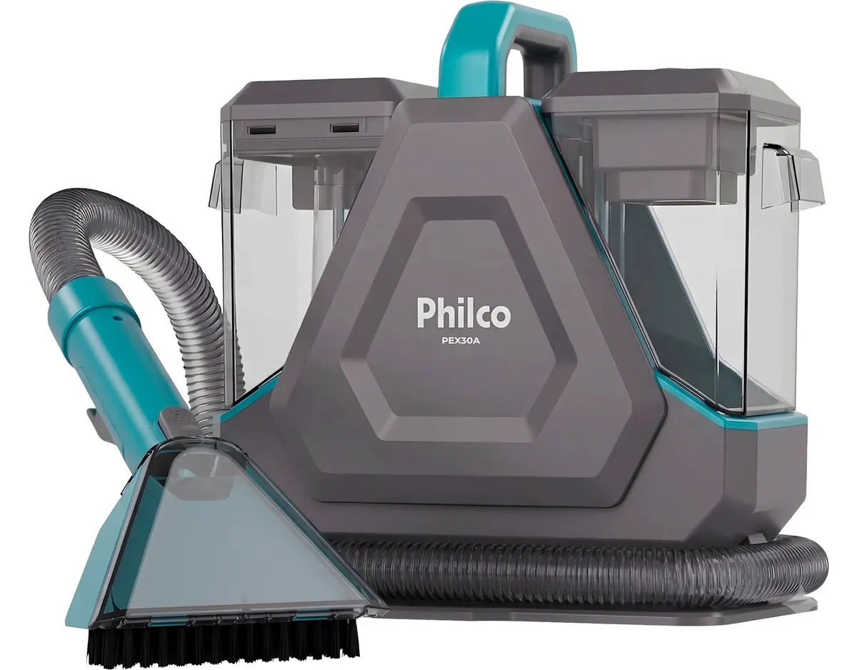 Extratora de Sujeira Portátil Philco PEX30A Borrifa Esfrega e Extrai 2000W 2,6L de Potência e Bico de Autolimpeza