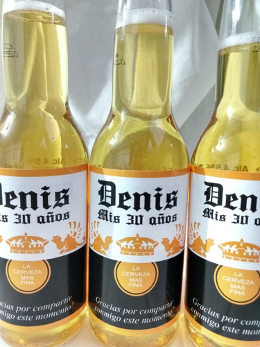 Cerveza Corona Personalizada Souvenirs Ideal Cumple 18 Años