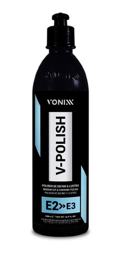 V-polish 500ml Polidor Refino Lustro Automotivo Vonixx Nfe *