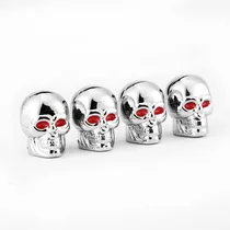 Comprar Tapa Gusanillos Valvula Calavera Tuning Moto Carro 4 Piezas 