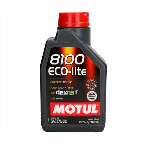 Aceite Motor Sintético Eco Lite 8100 Motul 5w20 1lt