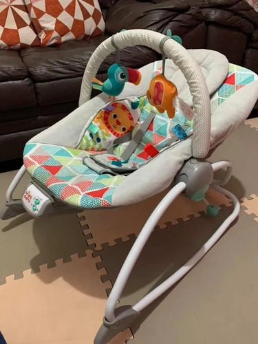 Silla Mecedora Musical Vibradora 2 Reclinaciones Como Nueva