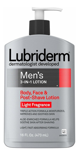 Lubriderm Loción 3 En 1 Para Hombre Enriquecida Con Aloe Par