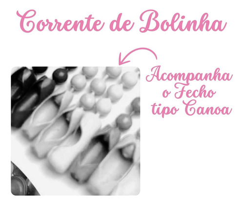 10 Corrente De Bolinha+100 Ilhós 54 Tag Chaveiro Ouro Velho