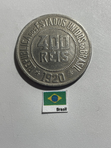 Moeda 400 Réis 1920, Br 1114 Brasil (Usado)