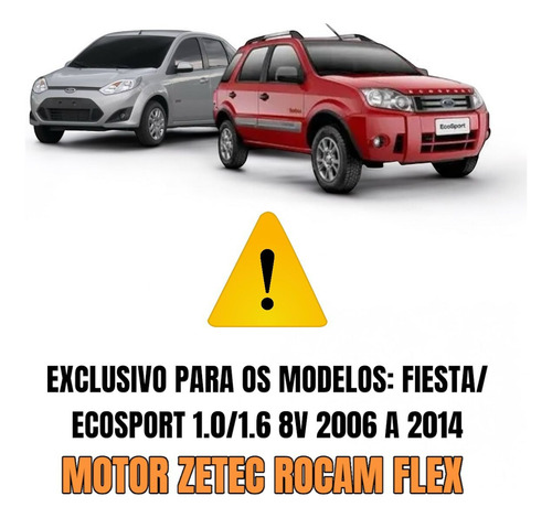 Kit Mangueiras Agua Fiesta Ecosport Zetec Rocam Flex