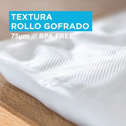 Imagen 5 de 6 de Rollo De Bolsa Gofrada Vacio 28 Cm X 15 Metros P/oster