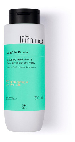 Shampoo Vegano Hidratante Cabello Rizado Lumina Natura- Lvdm