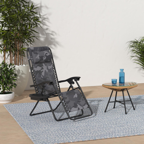 Reposeras Silla De Gravedad 0 Plegable Reclinable Camuflado