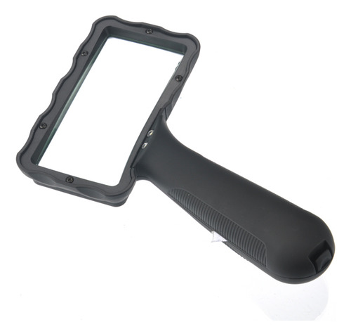 Lupa Portátil Con Mango Oblicuo Rectangular De 2 Led