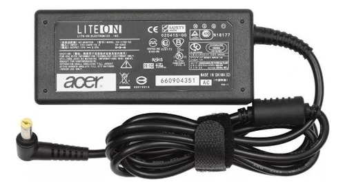 Fonte de carregador Acer Gateway Aspire One Liteon 19v 3.42a
