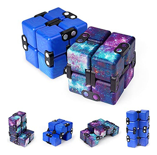 Vatos Infinito Cubo Fidget Juguete - 2 Packs Bloques Gv39x