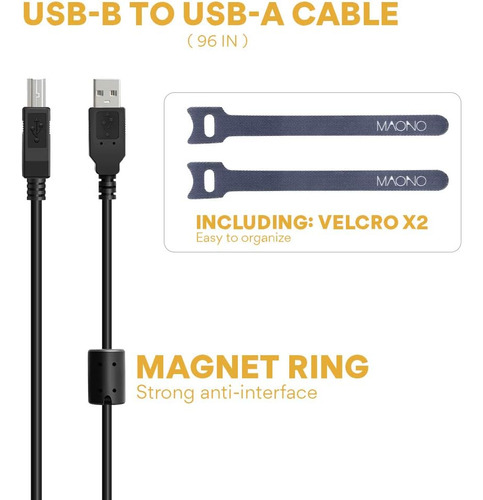 Microfono Usb Con Monitoreo De Latencia Cero Maono