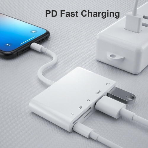 Imagen 8 de 8 de Adaptador Lightning iPhone iPad iPod Ios Digital 1080 Hdmi