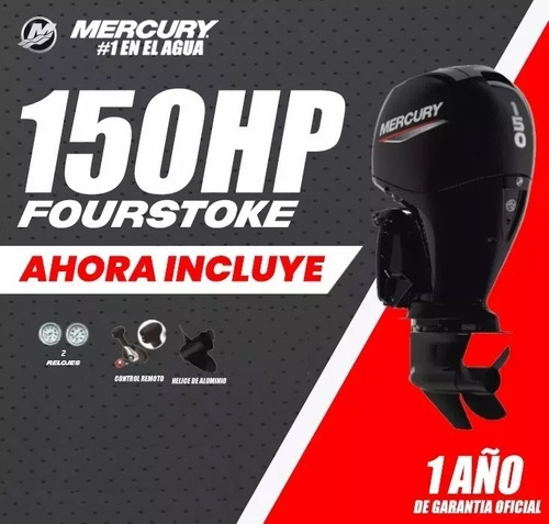 Motor Mercury 150 Hp Elpt Efi 4 Tiempos ¡entrega Inmediata!