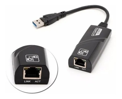 Imagem 3 de 3 de Adaptador Gigabit Lan Rede Usb 3.0 Ethernet 10/100/1000 Note