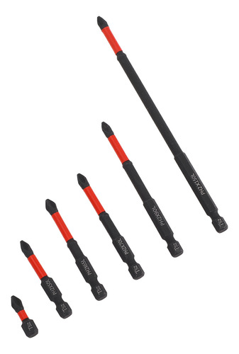 Conjunto De Brocas De Chave De Fenda Ph, 6 Peças Fortes, Ant