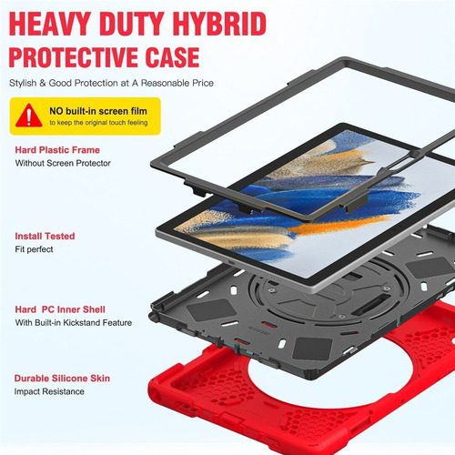 Imagen 6 de 8 de Funda Antigolpe Para Tablet Samsung Galaxy Tab A8 10.5