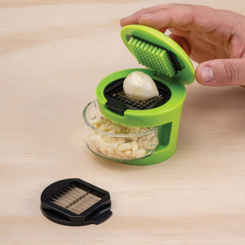 Exprimidor Y Picador De Ajo Manual Betterware Aji Press Verde Lima