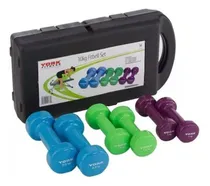 Comprar Kit X 6 Mancuernas Pesas 10 Kilos 20 Libras Ejercicio + Color Kit Mancuernas