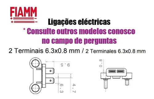 Par Buzina Fiamm Modelo Paquerinha Aguda/grave Mercedes C230 Par Buzina Fiamm Modelo Paquerinha Aguda/grave Mercedes C230