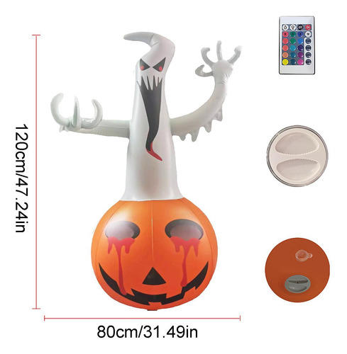 Decoraciones Inflables Led De Halloween Inflable Fantasma De