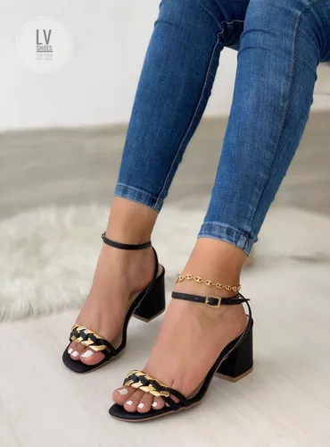 Tacones Negros Bajitos MercadoLibre 📦