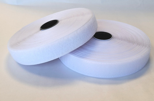 Abrojo 25mm Conjunto Felpa Y Gancho Precio X 10 Metros Blanco
