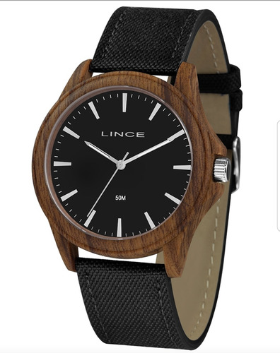 Relogio Lince Masculino Mrc4613p P1pm Amadeirado + Garantia
